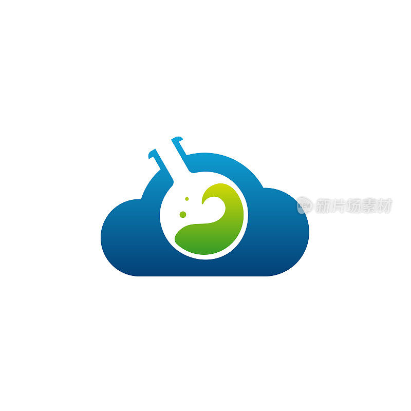 Science logo designs, Cloud Lab logo designs vector